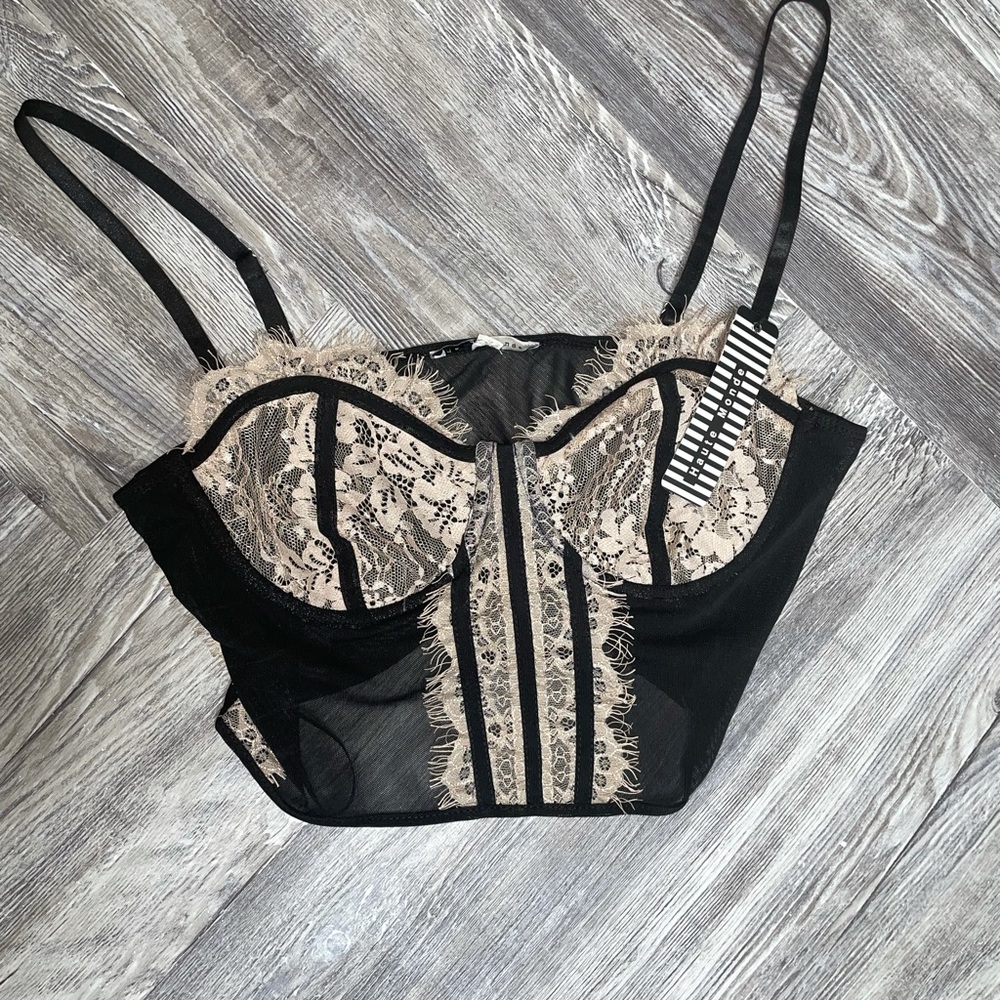 Lace lingerie top